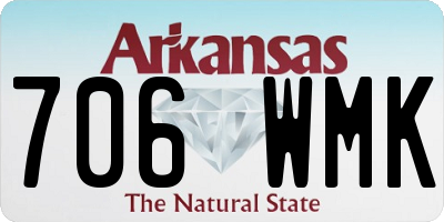 AR license plate 706WMK