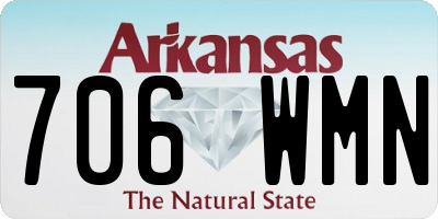 AR license plate 706WMN
