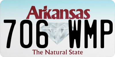 AR license plate 706WMP