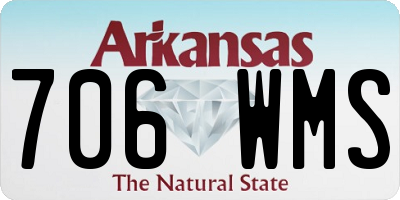 AR license plate 706WMS