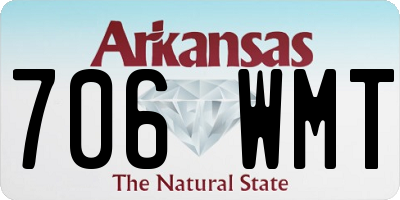 AR license plate 706WMT