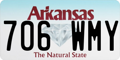 AR license plate 706WMY