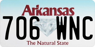 AR license plate 706WNC
