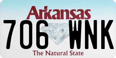 AR license plate 706WNK