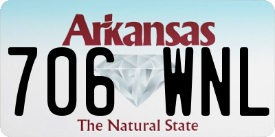 AR license plate 706WNL