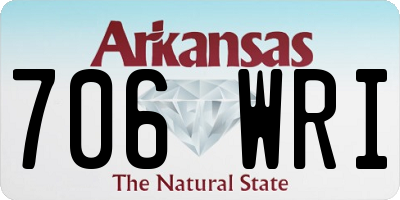 AR license plate 706WRI