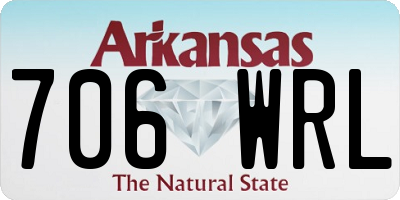 AR license plate 706WRL