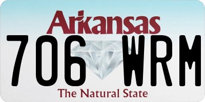 AR license plate 706WRM