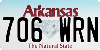 AR license plate 706WRN