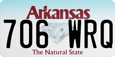 AR license plate 706WRQ