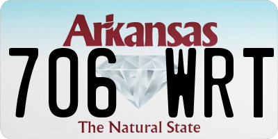 AR license plate 706WRT