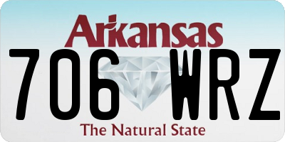 AR license plate 706WRZ