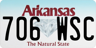 AR license plate 706WSC