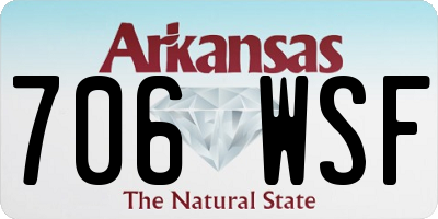 AR license plate 706WSF