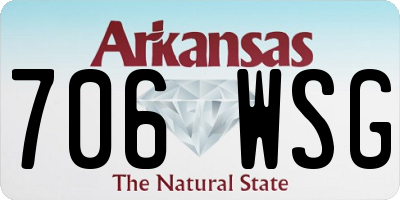 AR license plate 706WSG