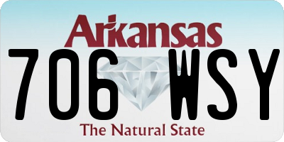 AR license plate 706WSY