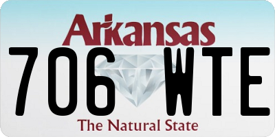 AR license plate 706WTE