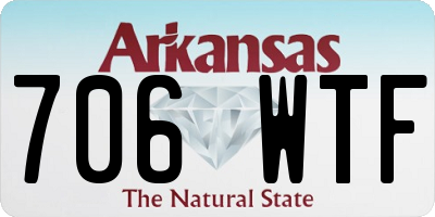 AR license plate 706WTF