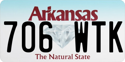AR license plate 706WTK