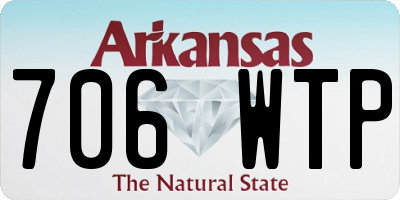 AR license plate 706WTP