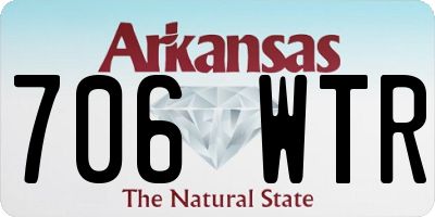 AR license plate 706WTR