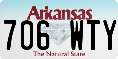 AR license plate 706WTY