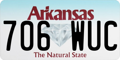 AR license plate 706WUC