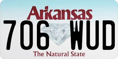 AR license plate 706WUD