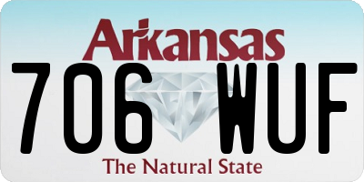 AR license plate 706WUF
