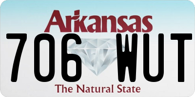 AR license plate 706WUT