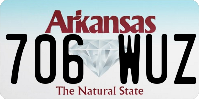 AR license plate 706WUZ