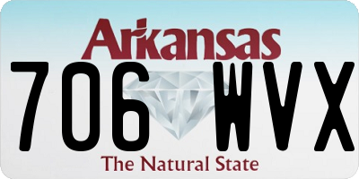 AR license plate 706WVX