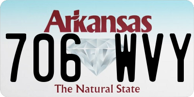 AR license plate 706WVY