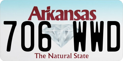 AR license plate 706WWD