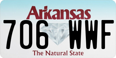 AR license plate 706WWF