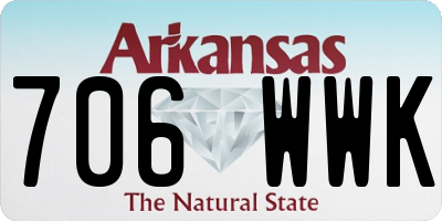 AR license plate 706WWK