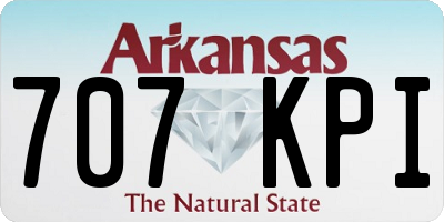 AR license plate 707KPI