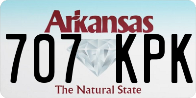 AR license plate 707KPK