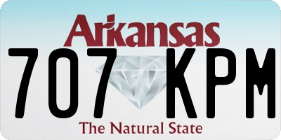 AR license plate 707KPM