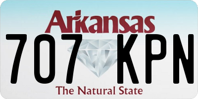 AR license plate 707KPN