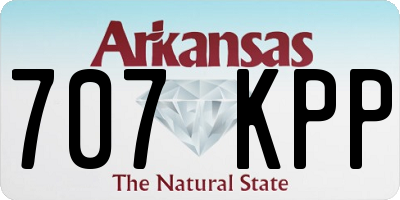 AR license plate 707KPP