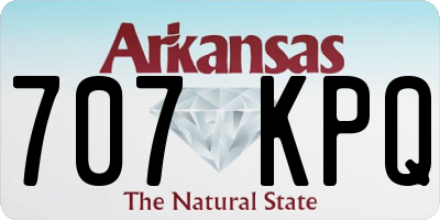 AR license plate 707KPQ