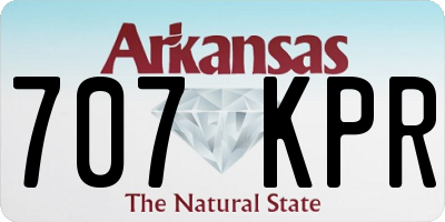 AR license plate 707KPR