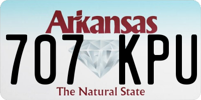 AR license plate 707KPU