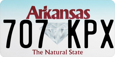 AR license plate 707KPX