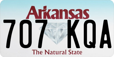 AR license plate 707KQA