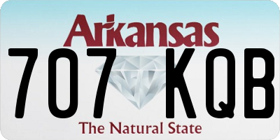AR license plate 707KQB