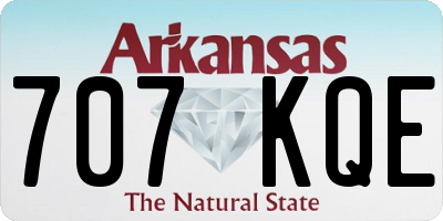 AR license plate 707KQE