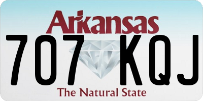 AR license plate 707KQJ