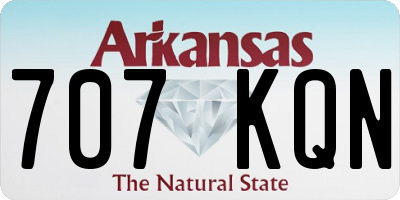 AR license plate 707KQN